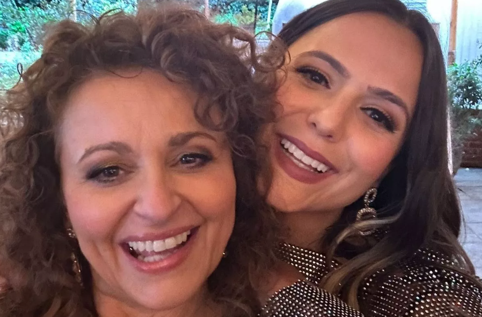 \u200bNadia Sawalha and Hannah Gardner