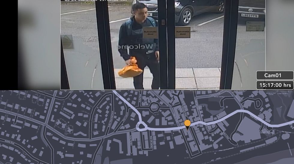 \u200bNasen Saadi arriving at a Travelodge hotel in Bournemouth