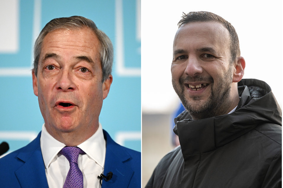 \u200bNigel Farage and Zack Polanski