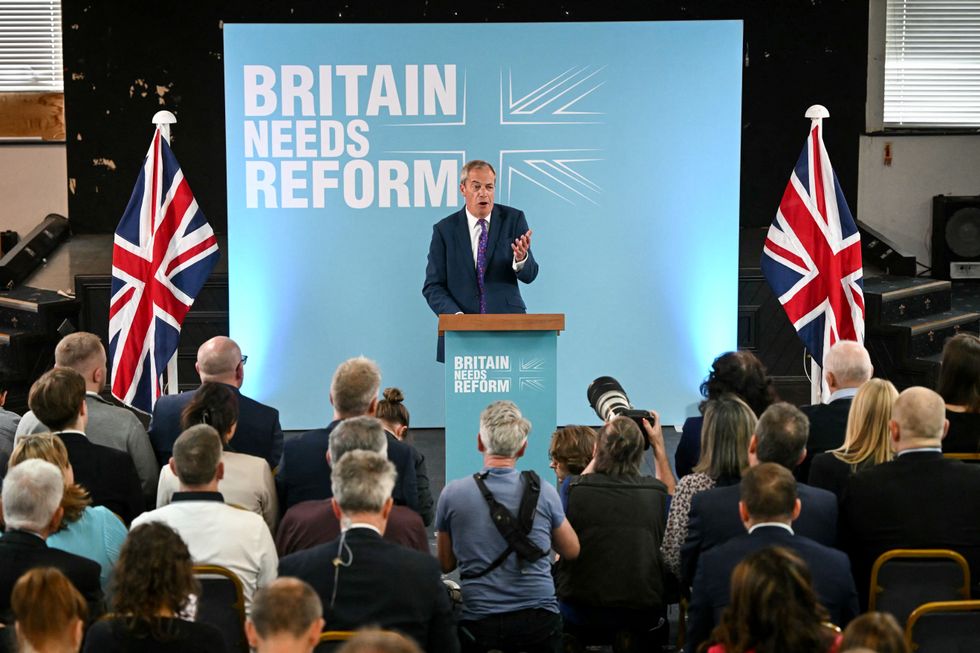 \u200bNigel Farage launched Reform UK's manifesto ahead of last year's General Election in Merthyr Tydfil, south Wales, on June 17, 2024