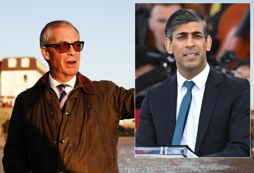 \u200bNigel Farage/Rishi Sunak
