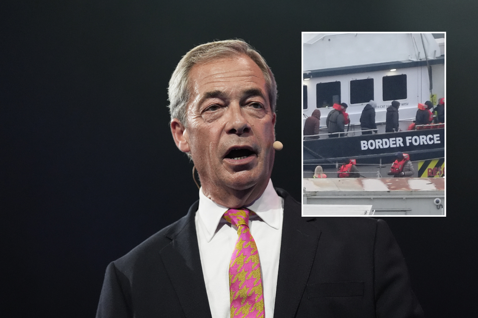 \u200bNigel Farage said a migrant who threatened him was detained