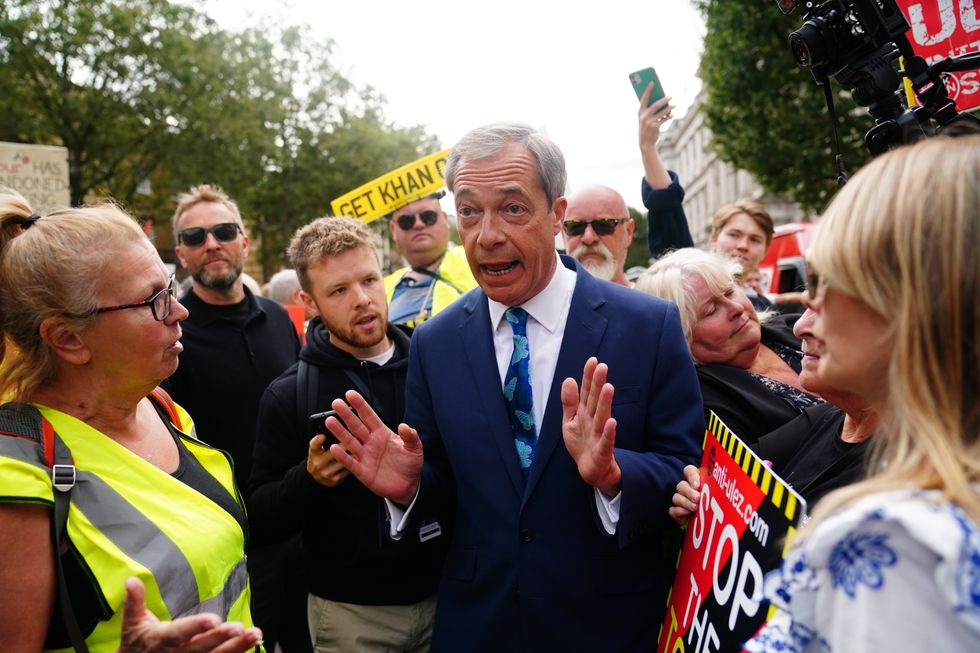 \u200bNigel Farage said he will consider his plans overnight