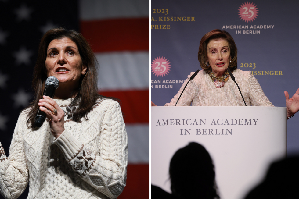 \u200bNikki Haley and former Democratic House Speaker Nancy Pelosi.