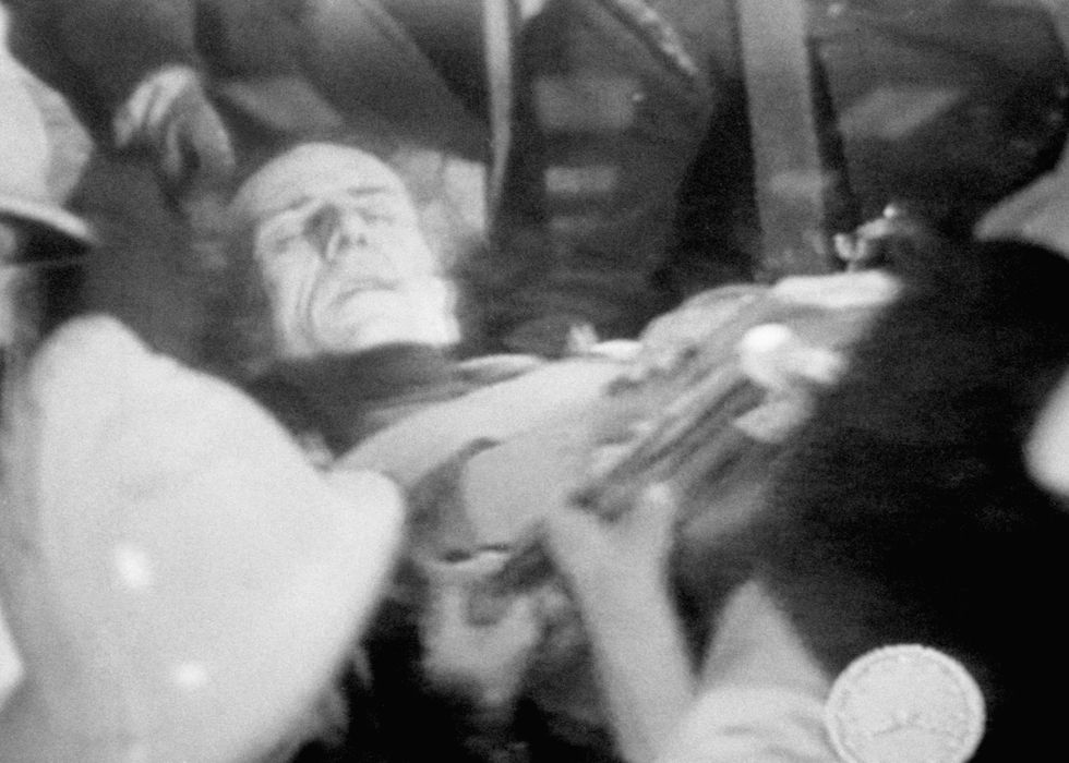 \u200bNorman Tebbit is pulled from the rubble following the IRA's 1984 attack on Brighton's Grand Hotel