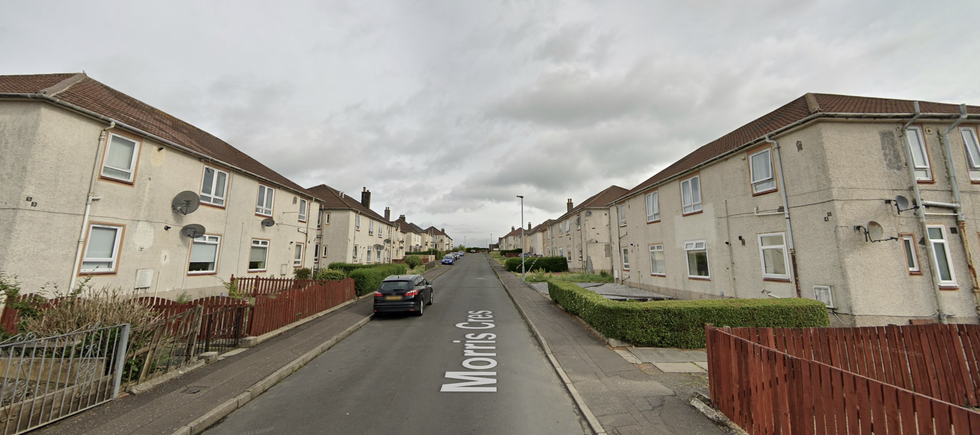\ U200Bofficers se zúčastnil Morris Crescent v Ayrshire