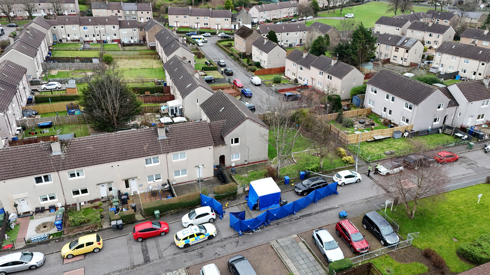 \u200bOfficers have erected a cordon around the residential street