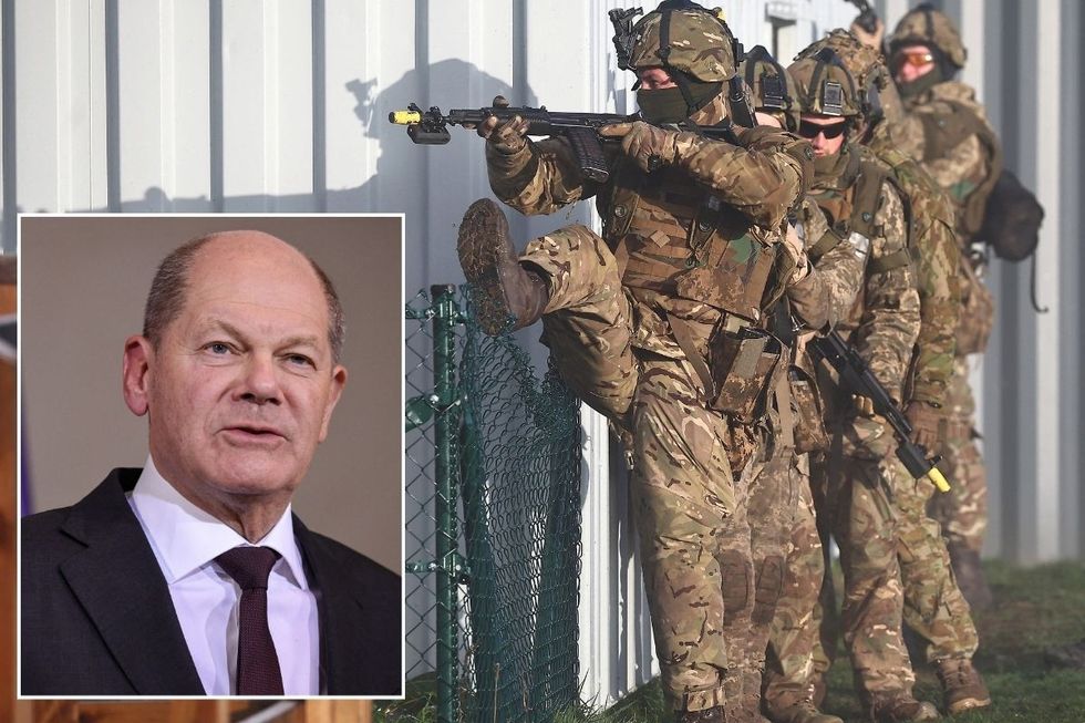 \u200bOlaf Scholz suggested UK troops were assisting Ukraine's ground campaign against Russia
