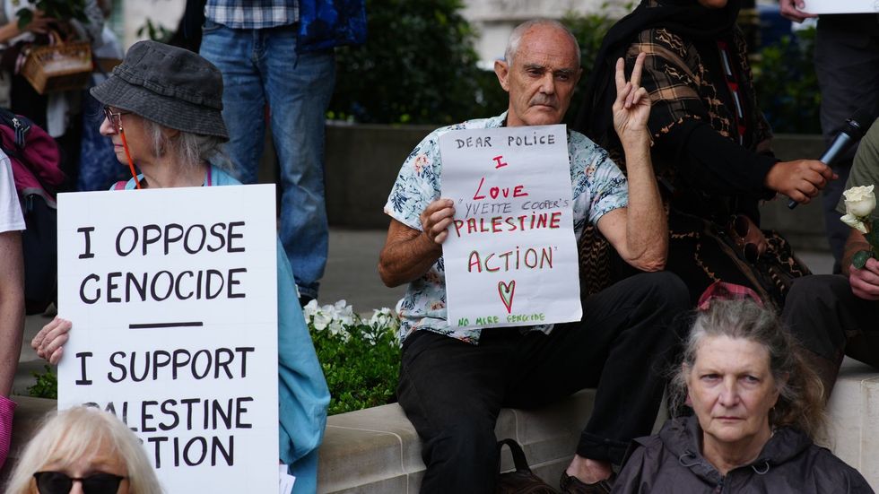 \u200bPalestine Action protestors in London