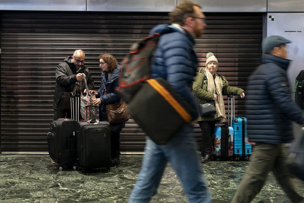 \u200bPassengers are delayed this morning (file pic)