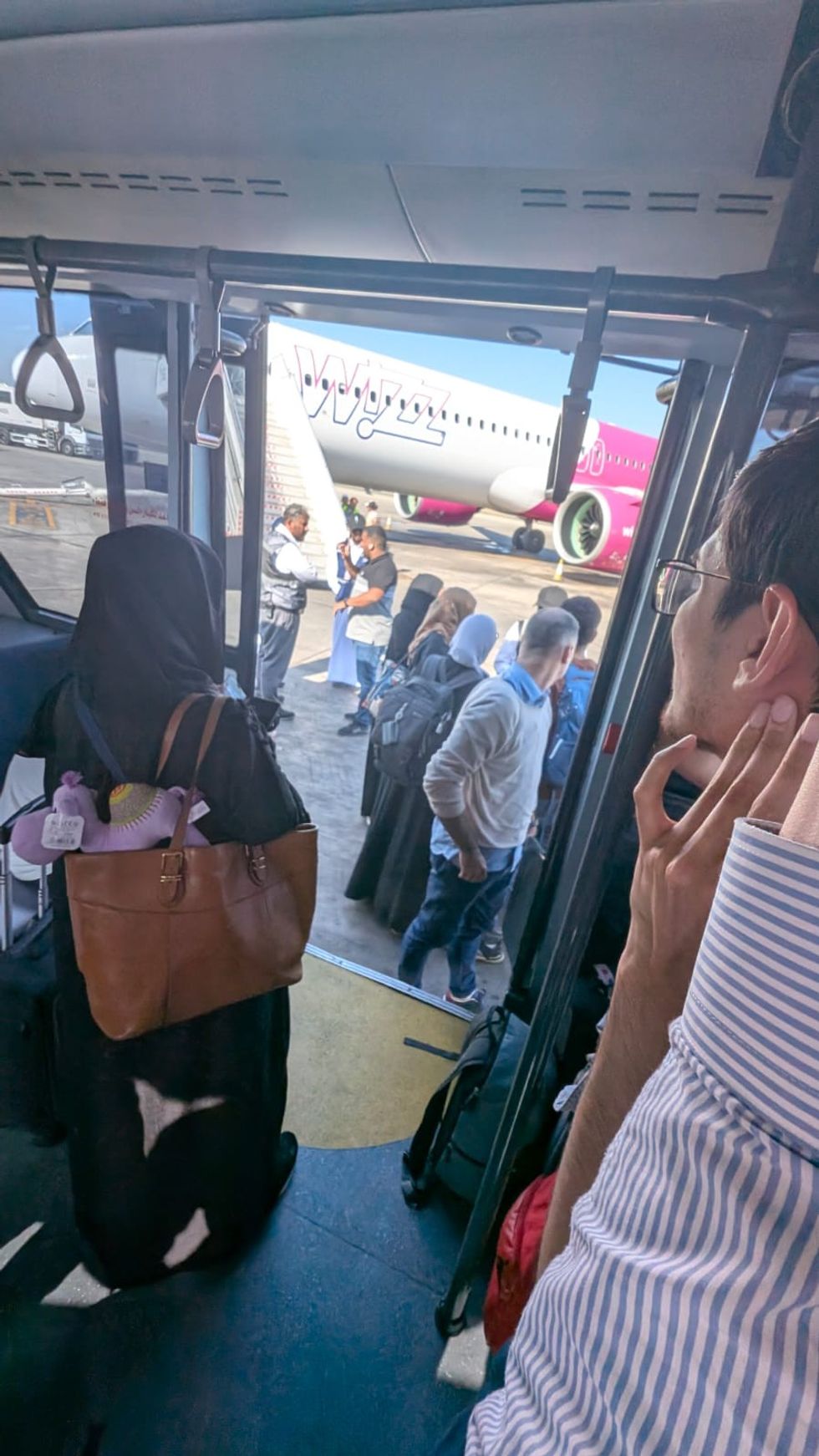 \u200bPassengers were stuck on a bus for over an hour
