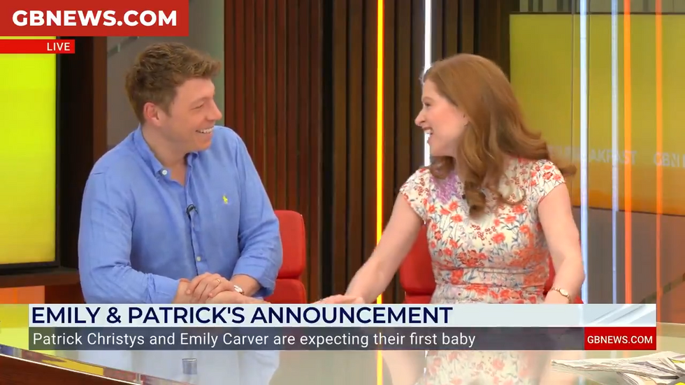 \u200bPatrick Christys and Emily Carver
