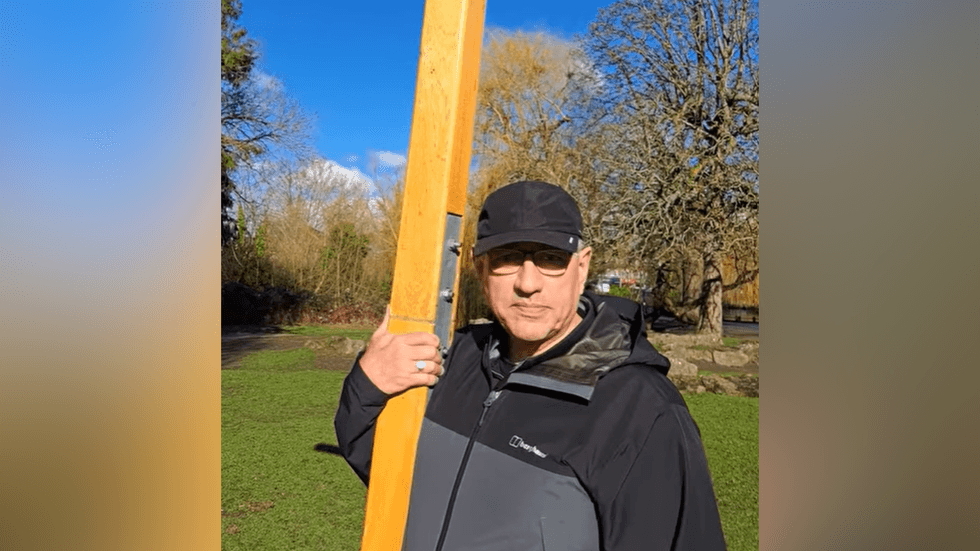 \u200bPaul Robinson, who leads the Christian charity Release International, will carry the cross up the peak