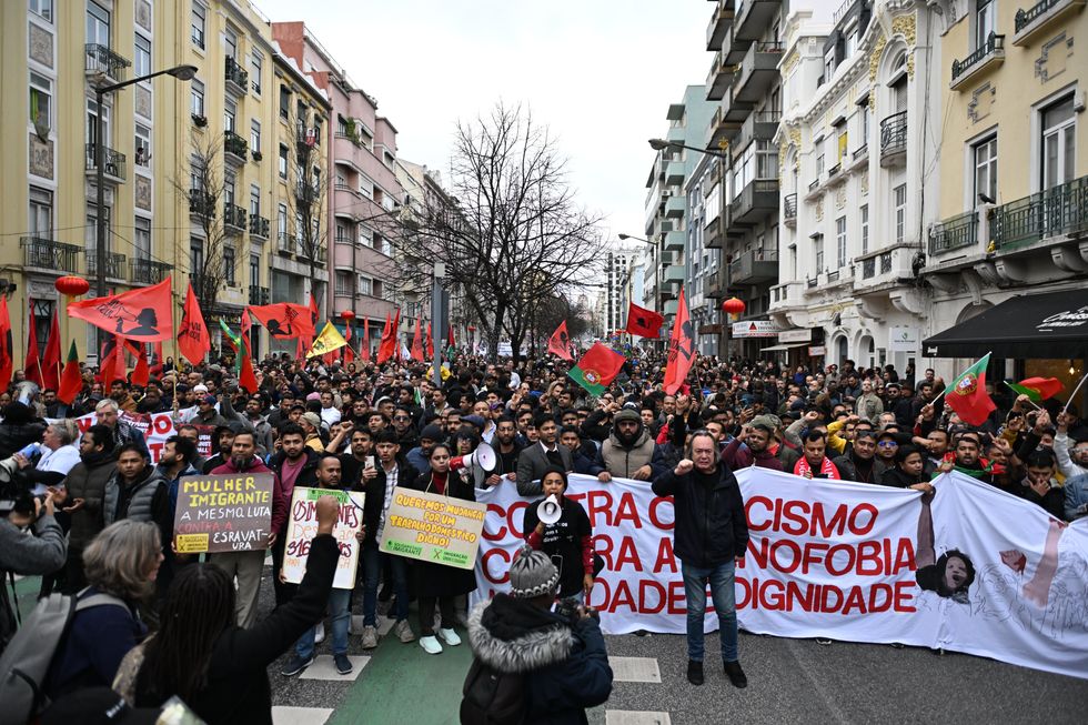 \u200bPeople take to the streets in support of migrants in January