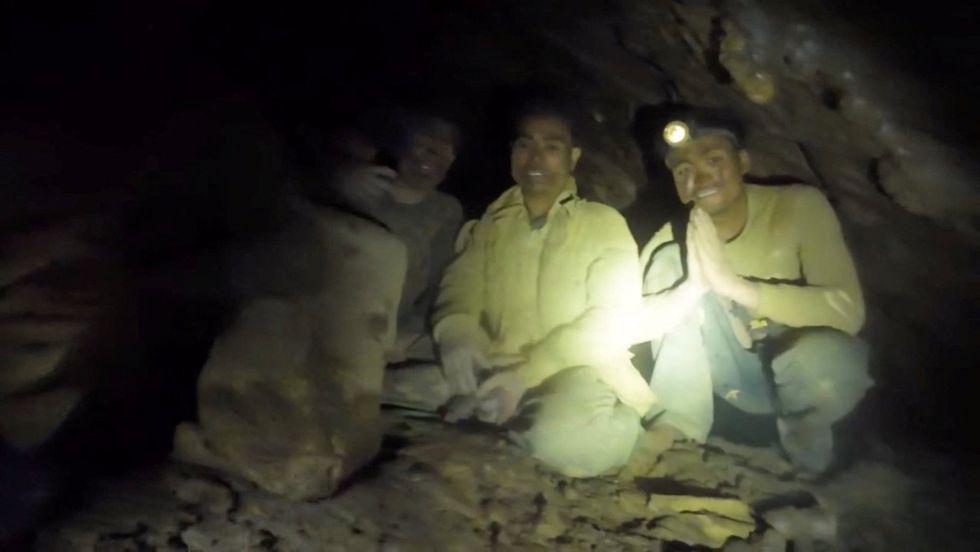 \u200bPeople trapped in a cave are found alive by rescue workers in Xaisomboun Province