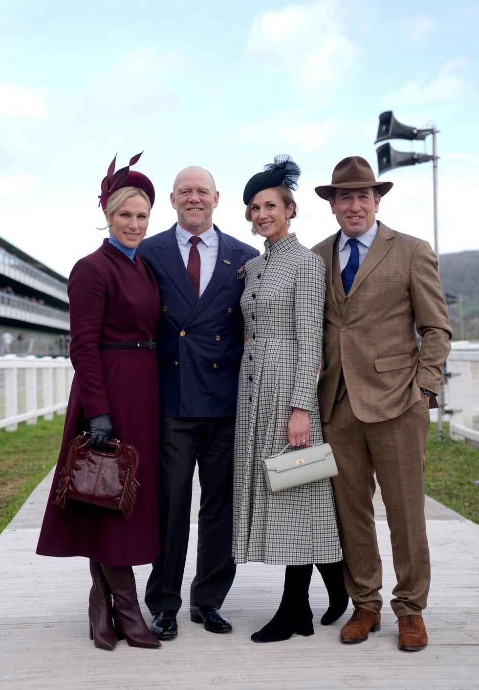 \u200bPeter Phillips and his bride-to-be, Harriet Sperling, along with Zara and Mike Tindall