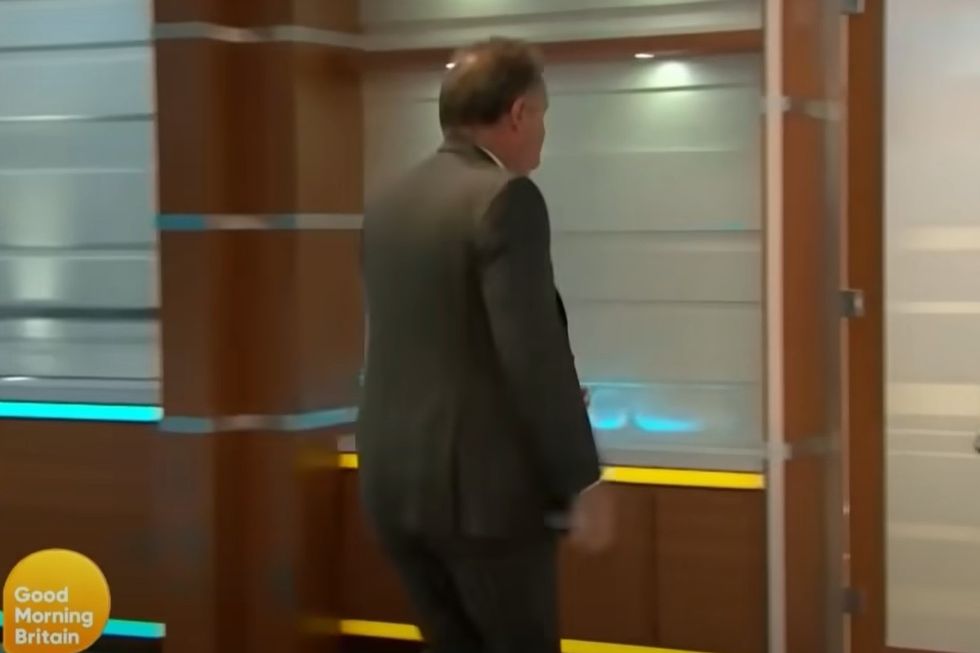 \u200bPiers Morgan stormed off the set of GMB back in 2021