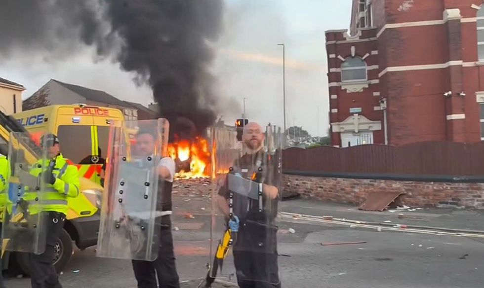 \u200bPolice and rioters clashed in Southport