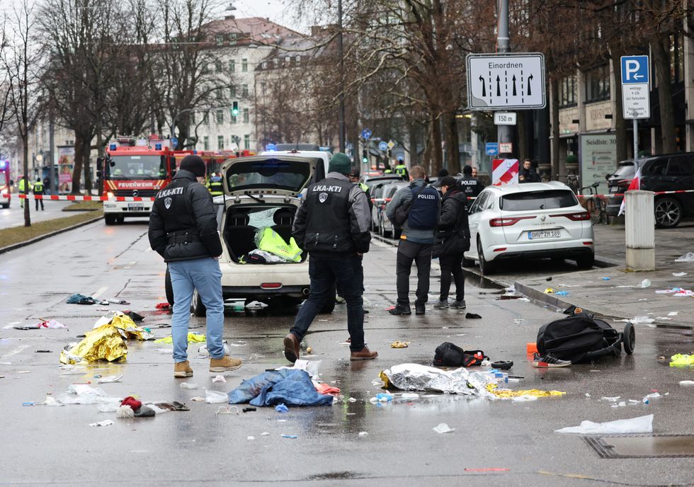 \u200bPolice at the scene in Munich