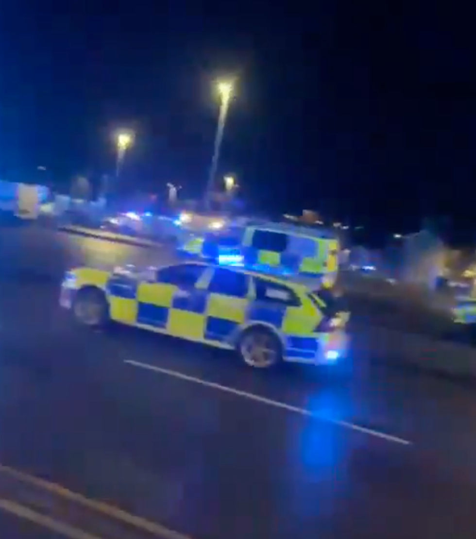 \u200bPolice cars have rushed to the scene