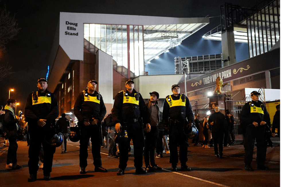 \u200bPolice forces outside Villa Park