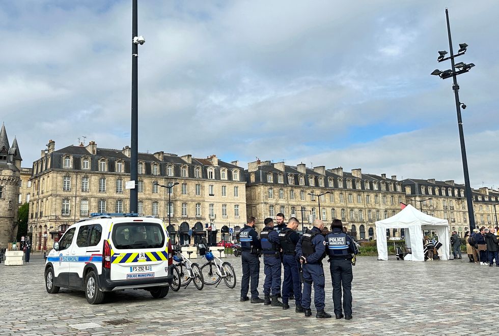\u200bPolice officers remain at the scene