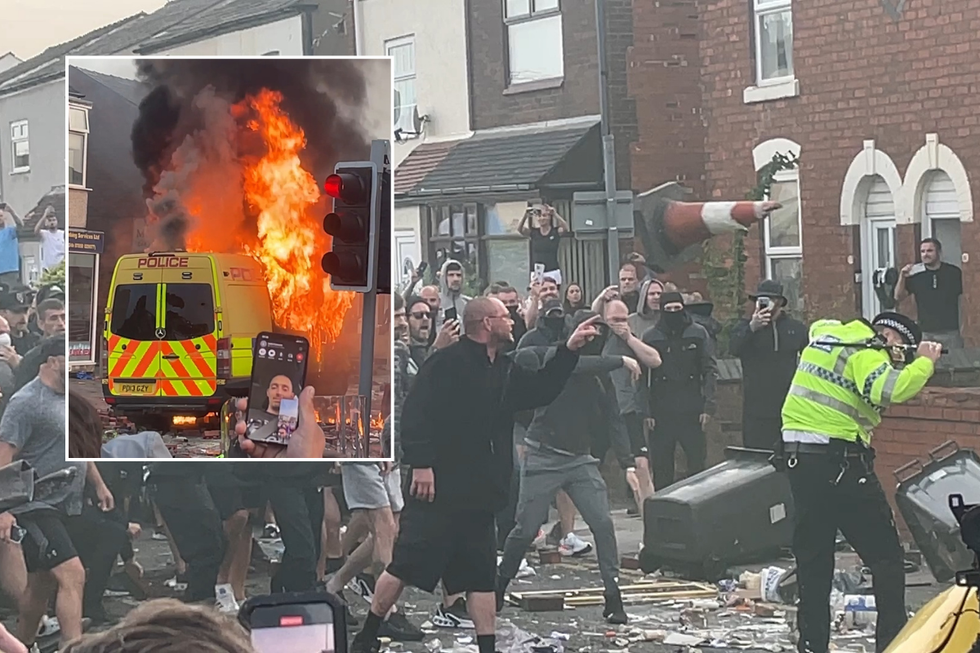 \u200bPolice officers were attacked in Southport