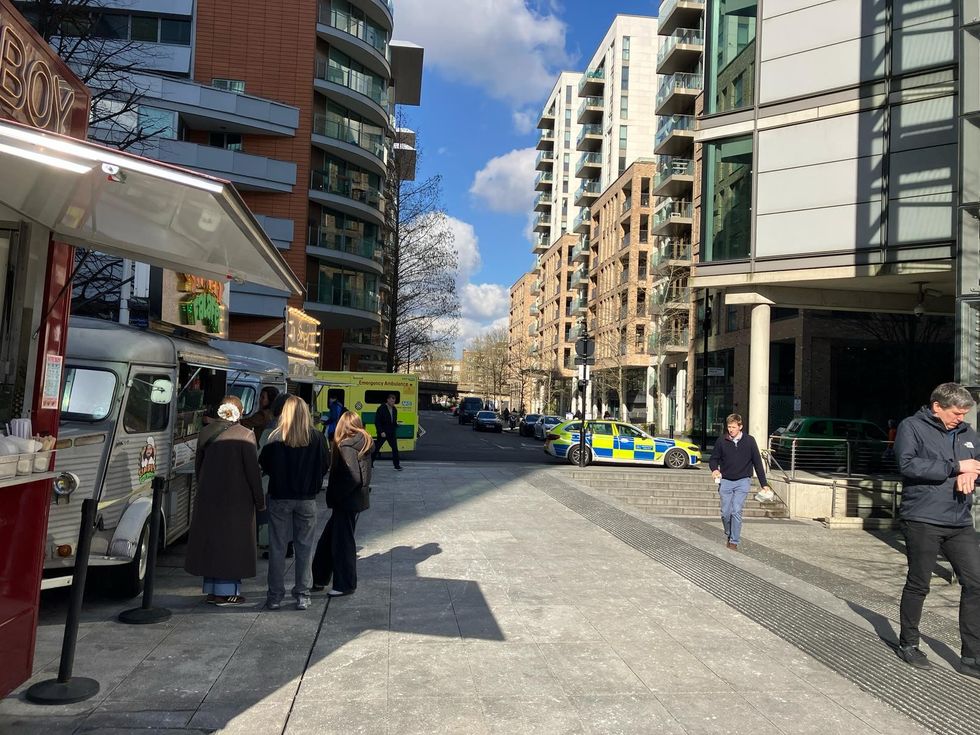 \u200bPolice outside the M&S
