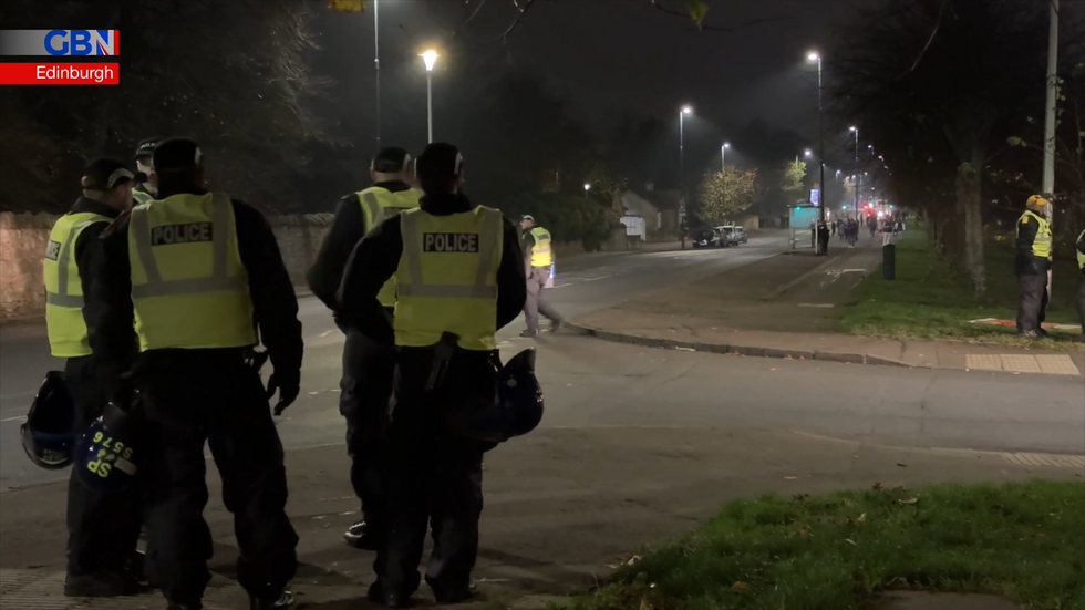\u200bPolice slowly backed off and the thugs dispersed