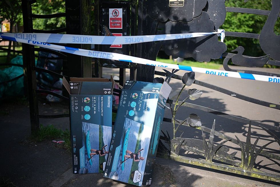 \u200bPolice tape cordons off Pickmere Lake