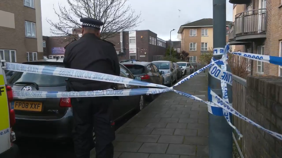 \u200bPolice tape on Gifford Street