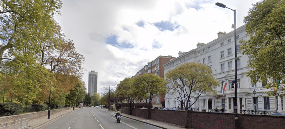 \u200bPolice were called to Princes Gate in London at 9.53am