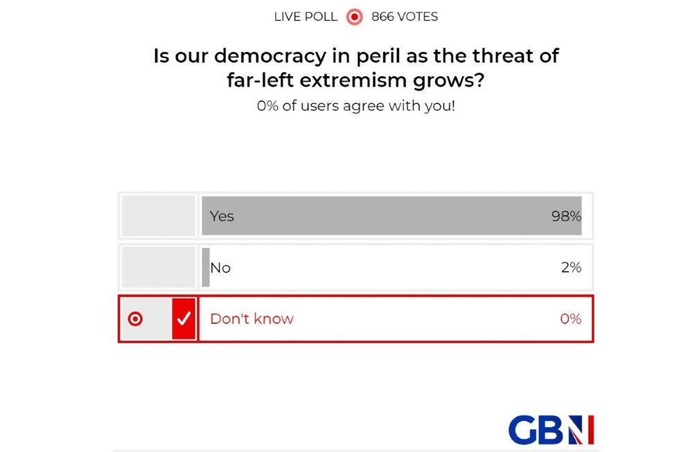 \u200bPOLL OF THE DAY: Is our democracy in peril as the threat of far-left extremism grows? YOUR VERDICT