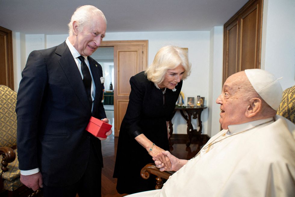 \u200bPope Francis had the chance to meet King Charles and Queen Camilla just days prior to his death