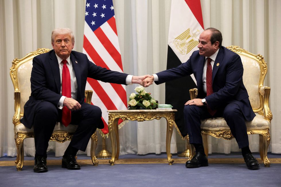 \u200bPresident Donald Trump and Egyptian President Abdel Fattah al-Sisi