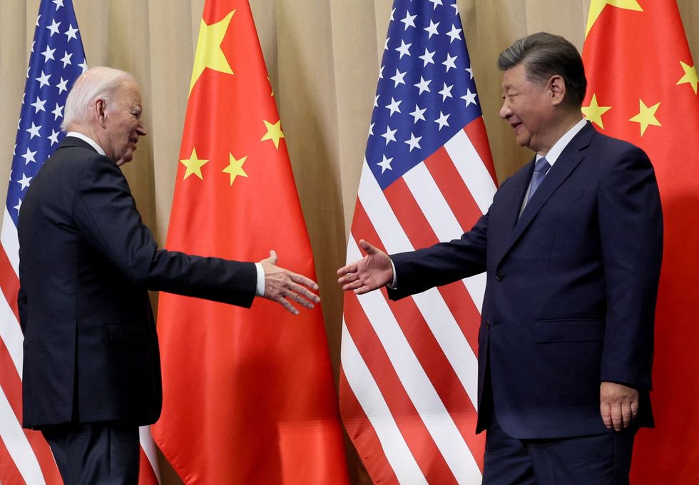 \u200bPresident Joe Biden meets with China's President Xi Jinping