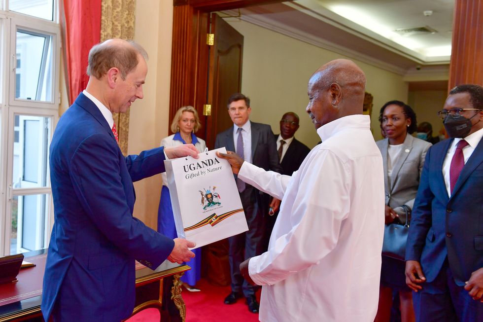 \u200bPresident Museveni and Prince Edward