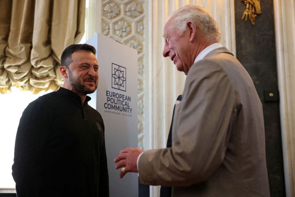 \u200bPresident Zelensky meets King Charles