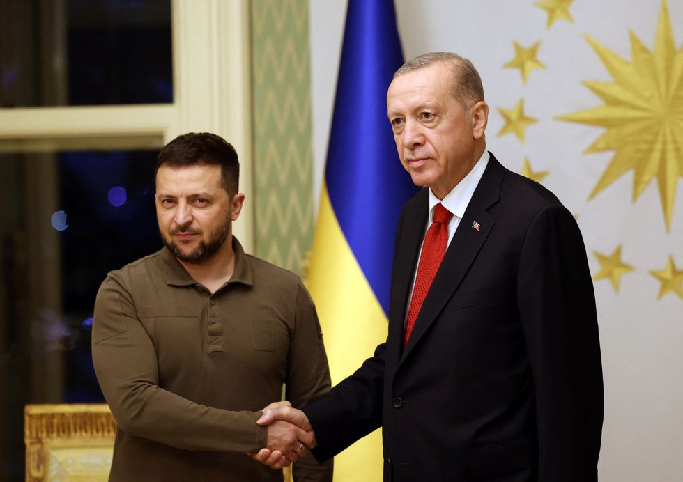 \u200bPresident Zelensky met with President Erdogan in person