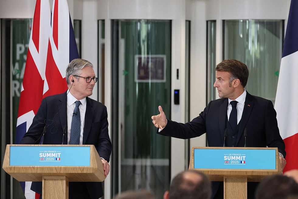 \u200bPrime Minister Keir Starmer and France's President Emmanuel Macron