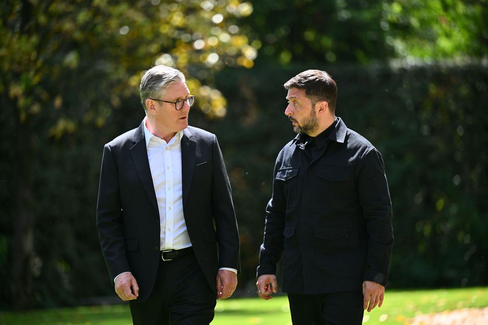 \u200bPrime Minister Keir Starmer and President of Ukraine Volodymyr Zelensky