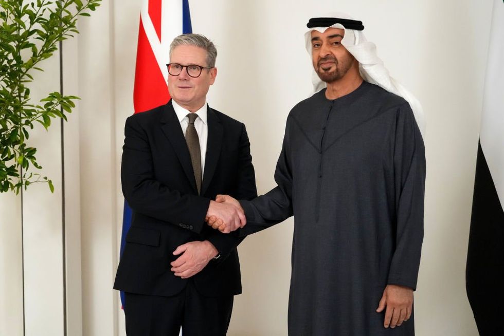 \u200bPrime Minister Keir Starmer meets President Sheikh Mohamed bin Zayed Al Nahyan