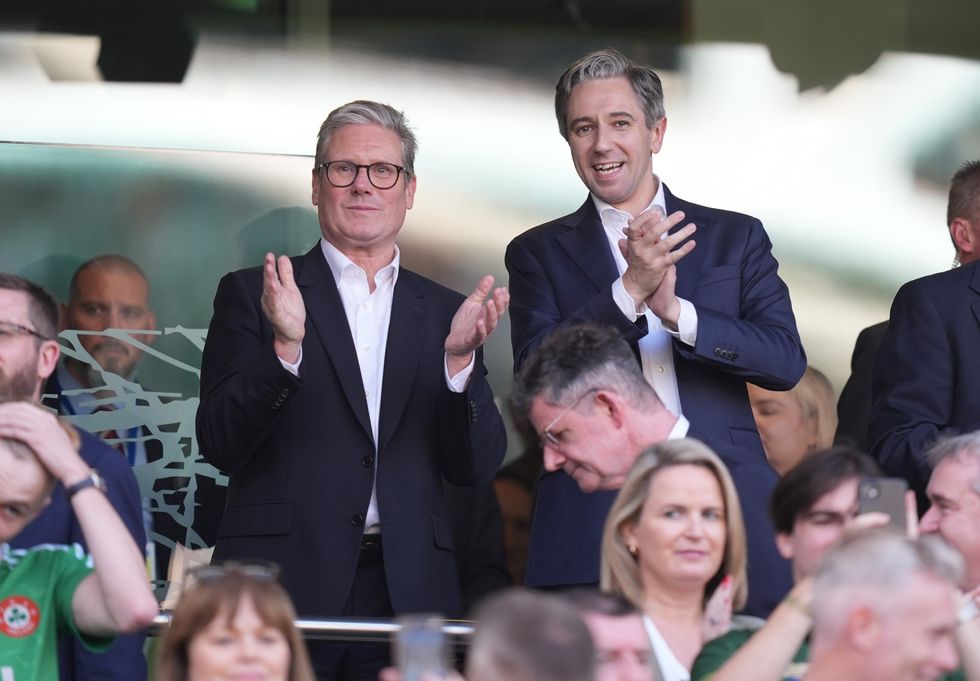 \u200bPrime Minister of the United Kingdom Kier Starmer and Irish Prime Minister Taoiseach Simon Harris
