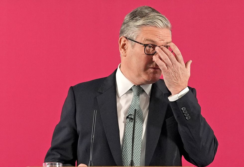 \u200bPrime Minister Sir Keir Starmer delivers a speech in central London,