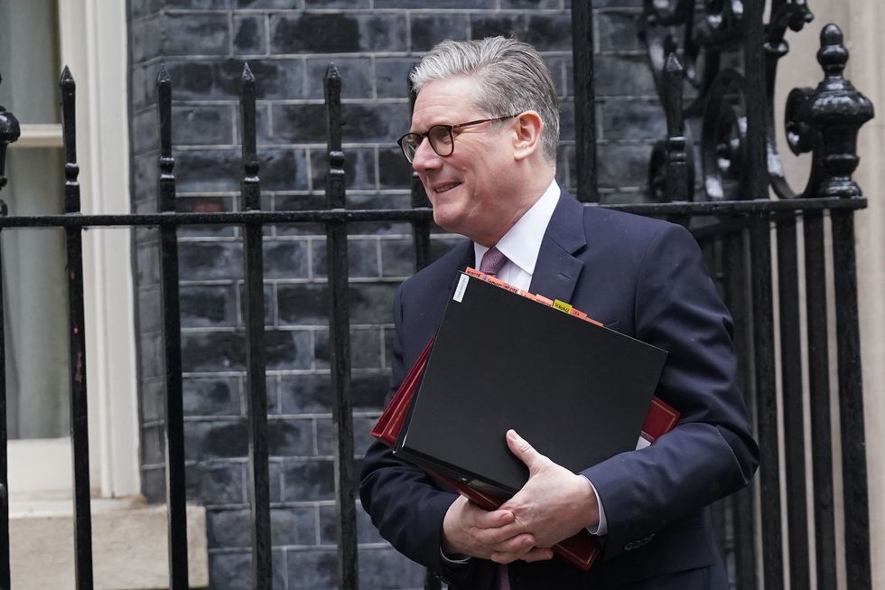 \u200bPrime Minister Sir Keir Starmer departs 10 Downing Street, London, to attend Prime Minister's Questions
