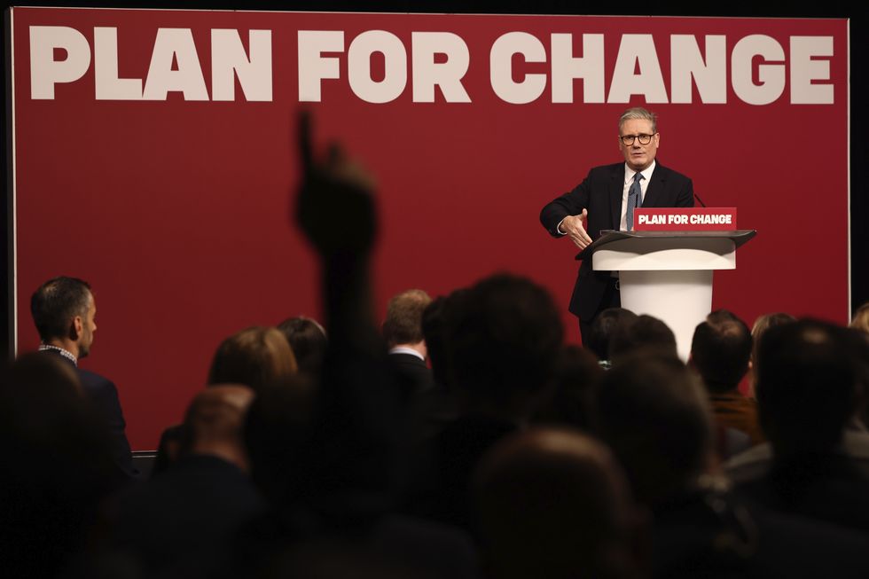 \u200bPrime Minister Sir Keir Starmer gives a speech in Buckinghamshire as he set out his Government's "plan for change"