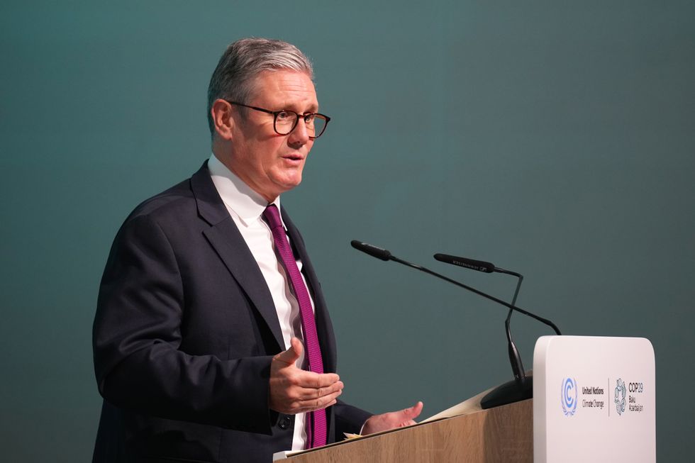 \u200bPrime Minister Sir Keir Starmer speaks on day two of the Cop29 climate summit