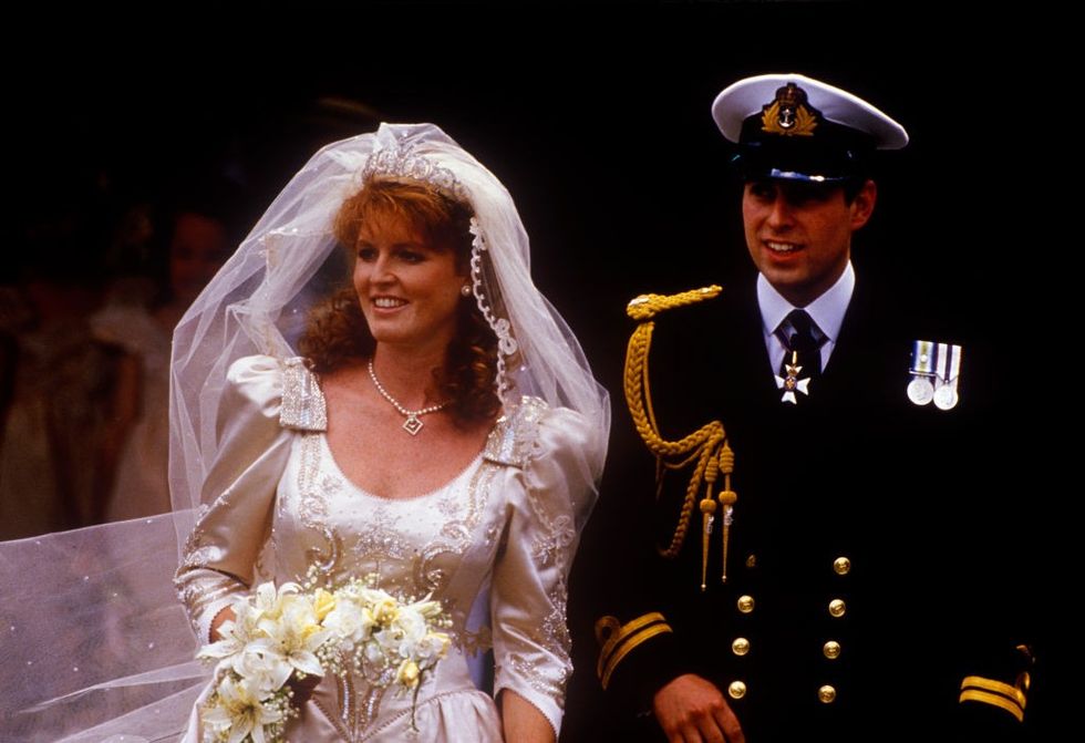 \u200bPrince Andrew, Duke of York, and Sarah Ferguson married in 1986