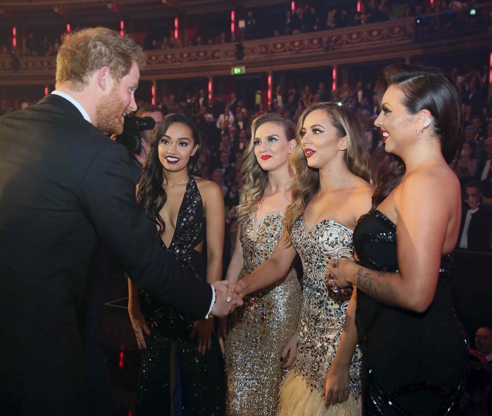 \u200bPrince Harry met members of Little Mix in 2015