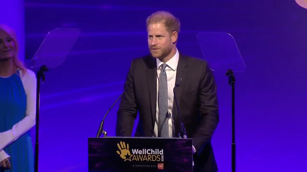 \u200bPrince Harry speaks at the WellChild Awards